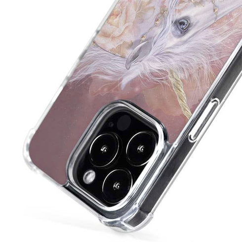 Licorne Florale Rose Unicorn by Laurie Prindle iPhone 15 Pro MagSafe Case